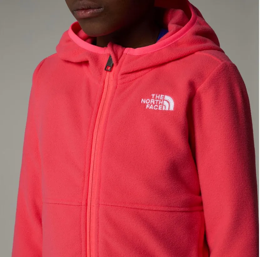 The North Face Kids Glacier F/Z Hoodie Radiant Poppy