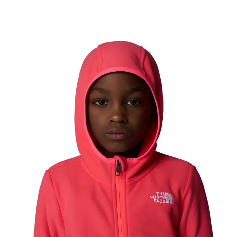 The North Face Kids Glacier F/Z Hoodie Radiant Poppy