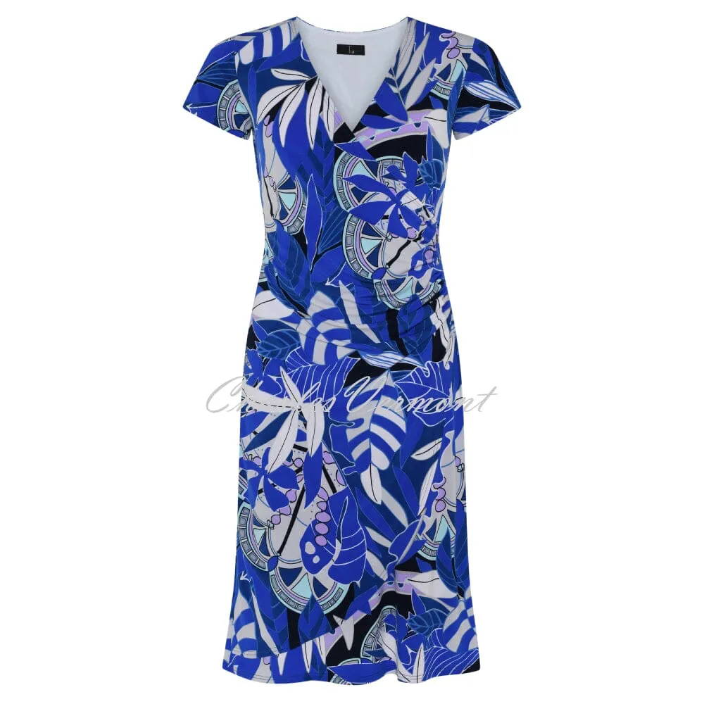 Tia Printed Mock Wrap Dress - Style 78634-7836-65