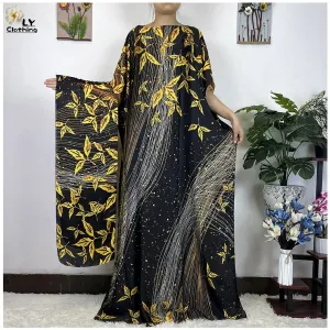 Turkey Abaya Loose Silk Oversize Women Clothing