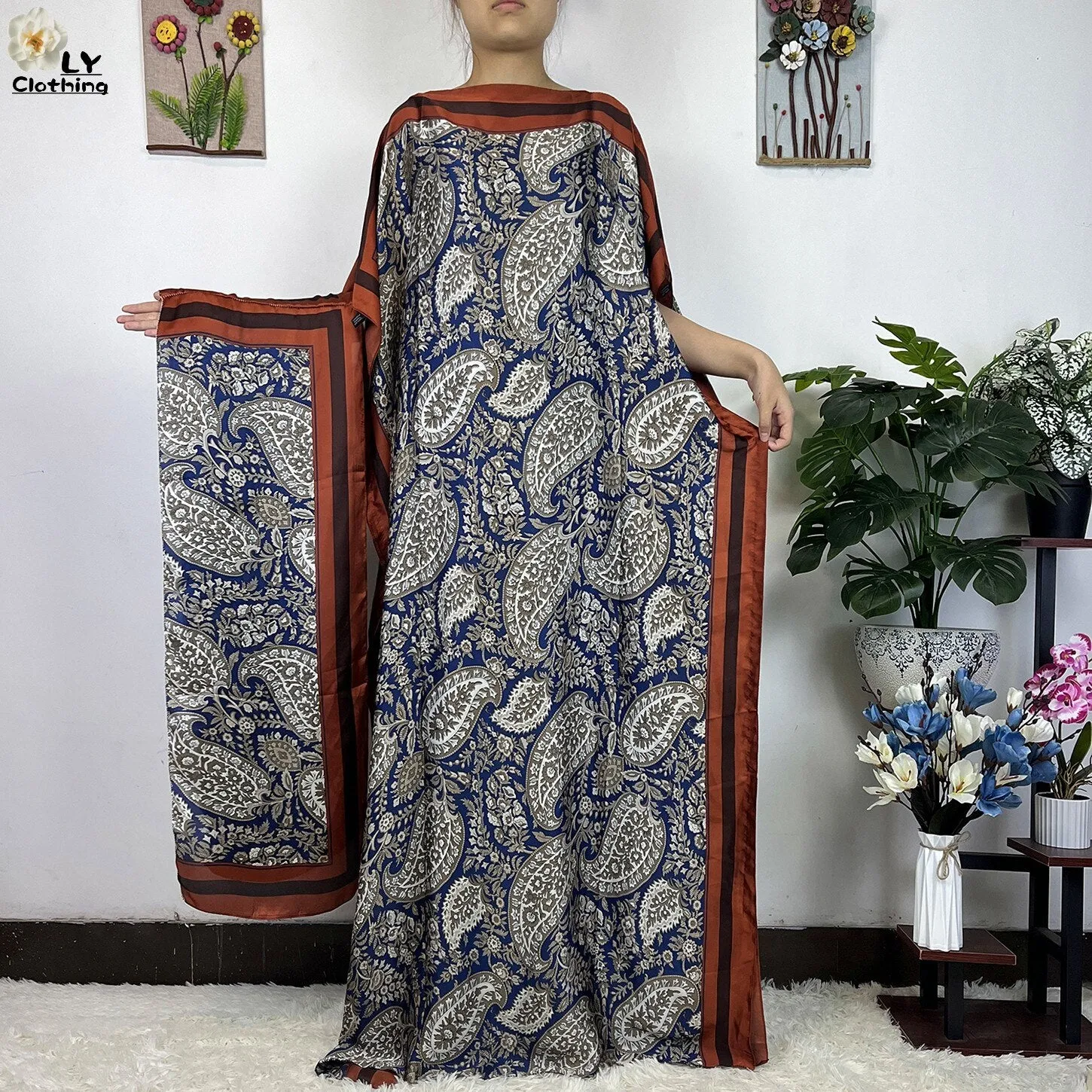 Turkey Abaya Loose Silk Oversize Women Clothing