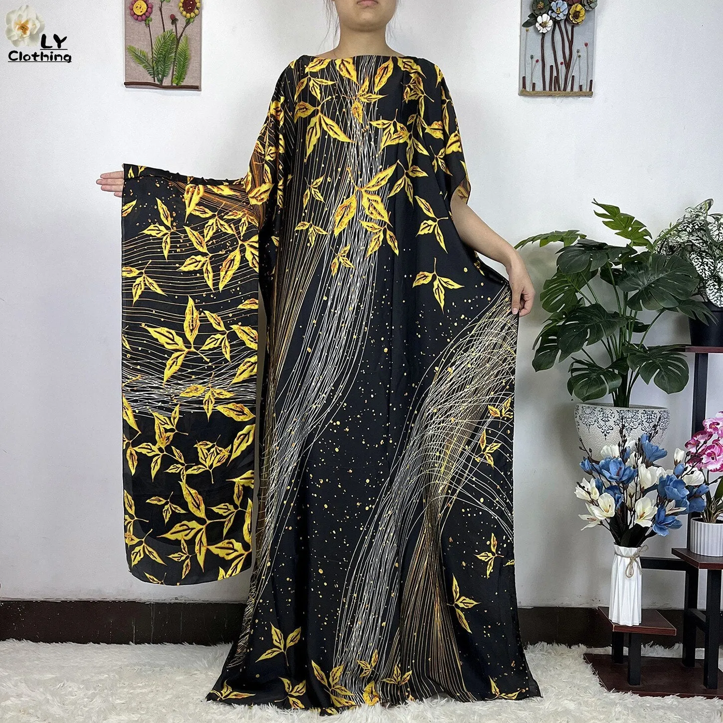 Turkey Abaya Loose Silk Oversize Women Clothing