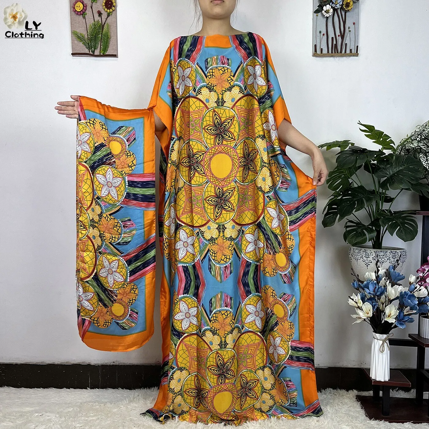 Turkey Abaya Loose Silk Oversize Women Clothing