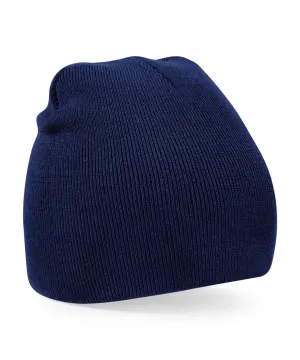 Two-tone pull-on beanie | Oxford Navy