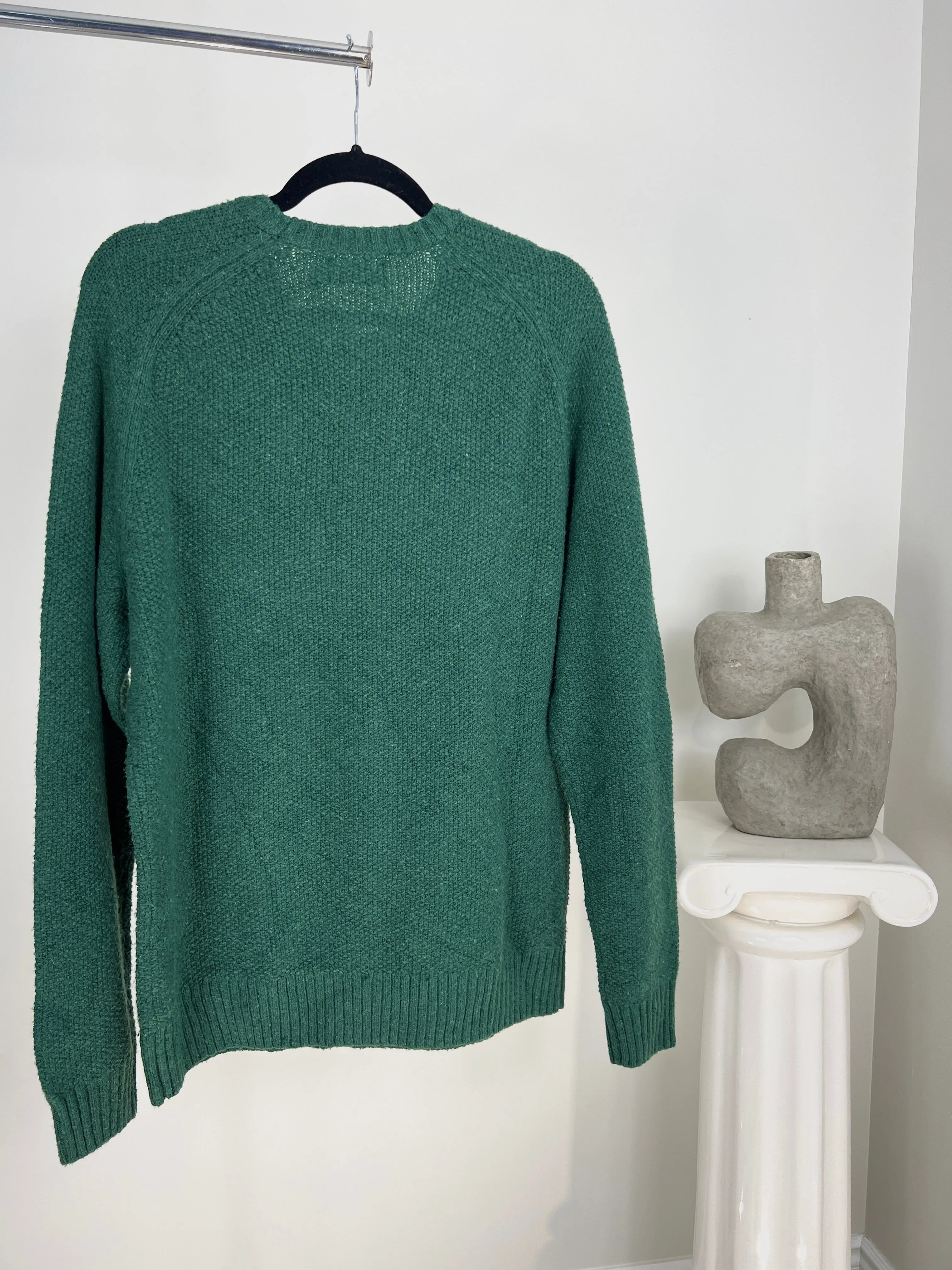 VINTAGE RALPH LAUREN GREEN KNIT SWEATER