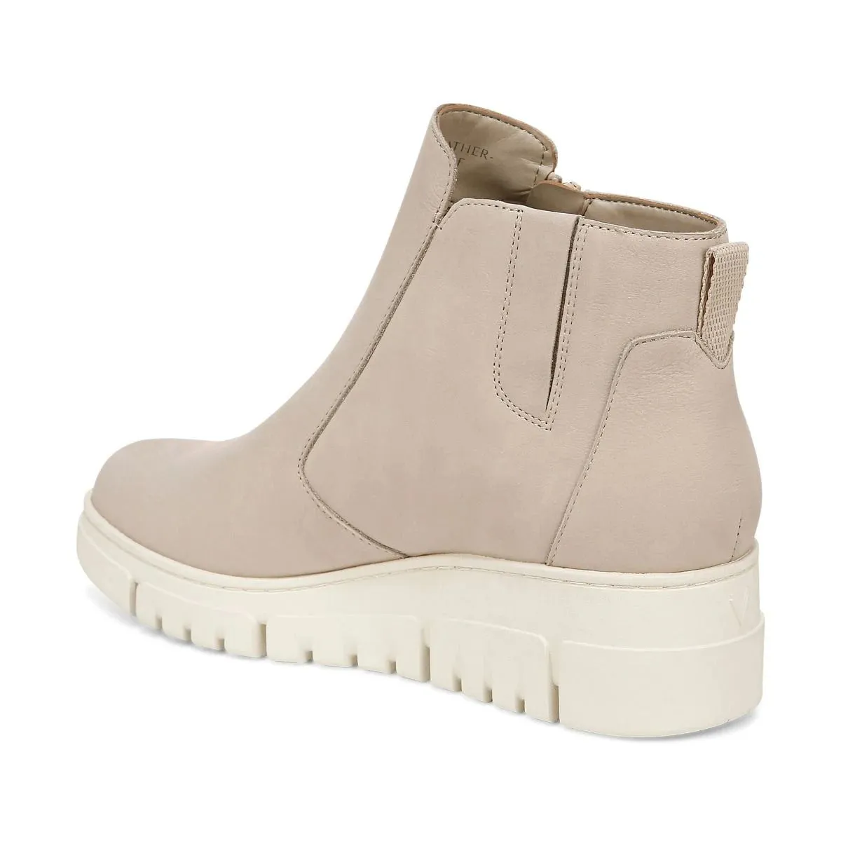 Vionic Uptown Sur Ankle Boot Oatmeal Suede Women's