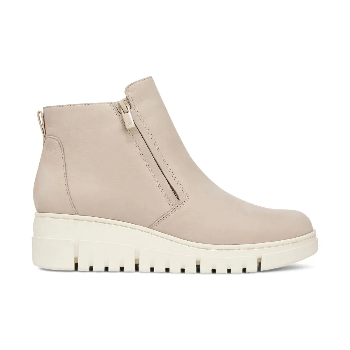 Vionic Uptown Sur Ankle Boot Oatmeal Suede Women's