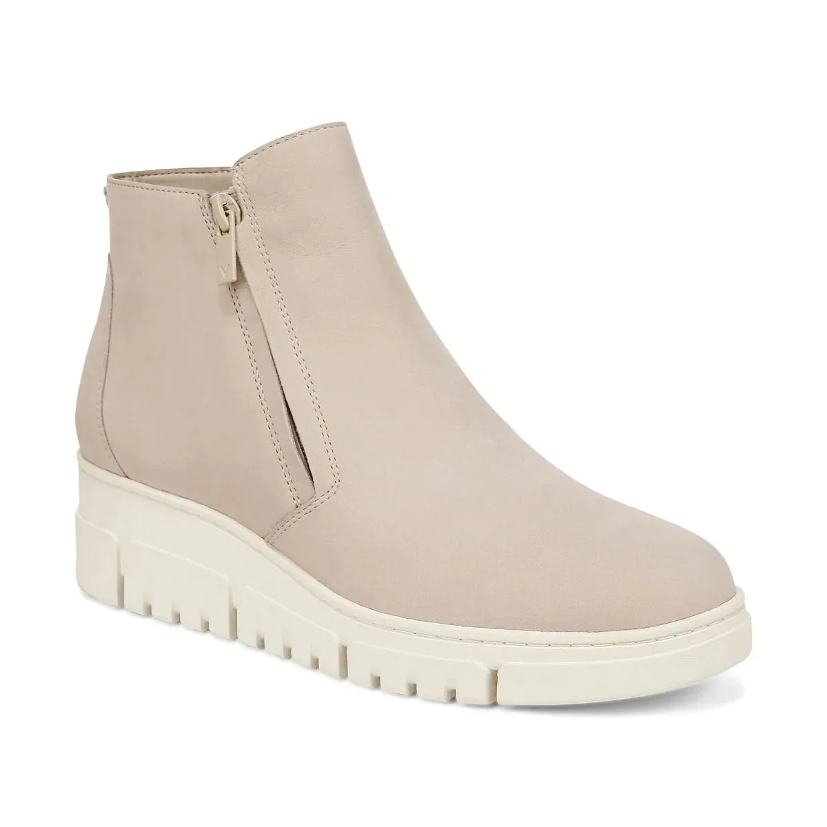 Vionic Uptown Sur Ankle Boot Oatmeal Suede Women's