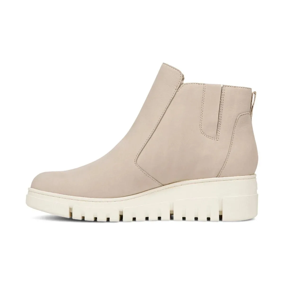 Vionic Uptown Sur Ankle Boot Oatmeal Suede Women's