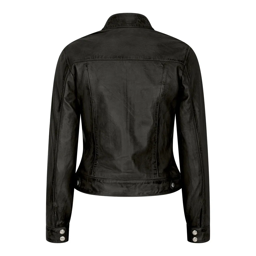 Women's Leather Biker Jacket