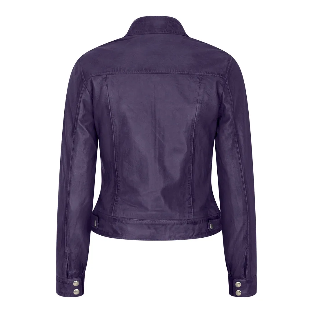 Women's Leather Biker Jacket