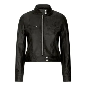 Women's Leather Biker Jacket